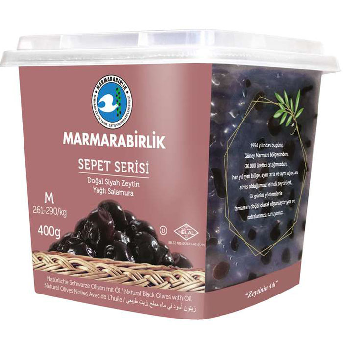 MARMARABIRLIK Серия SEPET, калибровка М, 400 гр, вяленые маслины