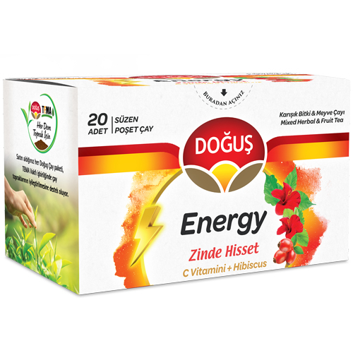 DOGUS ENERGY Гибискус чай с витаминам С и шиповником 20 пакетиков
