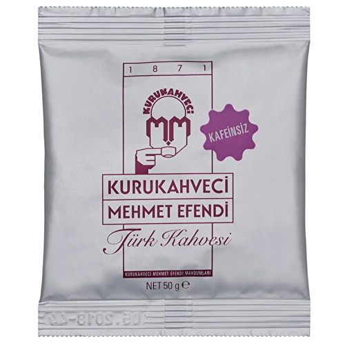 KURUKAHVECI MEHMET EFENDI 50 гр Турецкий кофе без кофеина