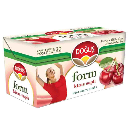 DOGUS FORM чай для похудения, микс трав с плодоножками черешни 20 пакетиков