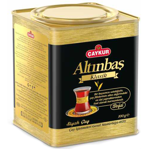 CAYKUR ALTINBAS 100 гр классический чёрный чай заварной жестяная банка