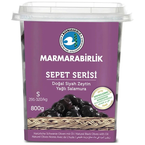 MARMARABIRLIK Серия SEPET, калибровка S, 800 гр, вяленые маслины