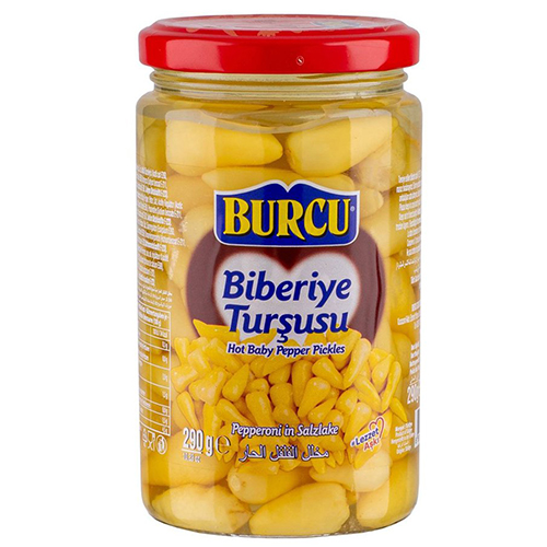 BURCU Маринованные острые перцы "Биберие туршу" 310 гр