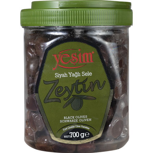 YESIM Вяленые маслины, классические, сочные 700 гр, калибровка XL/L (201-260 шт/кг)
