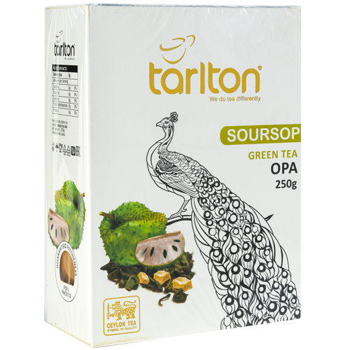TARLTON зеленый чай с саусепом 250 гр OПA (SOURSOP GREEN TEA OPA)