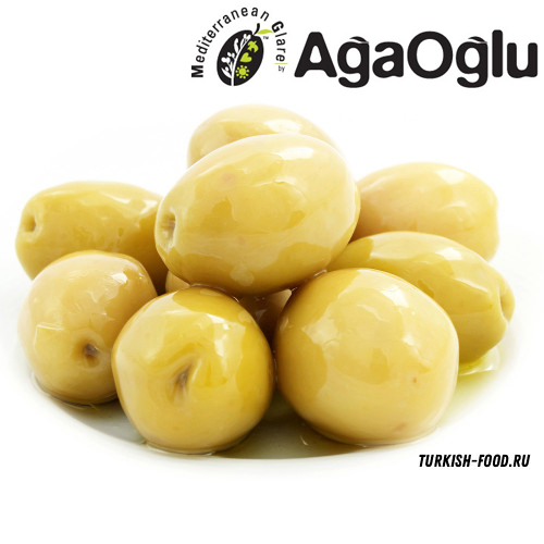 AGAOGLU Оливки коктейльные калибровка 6/7XL (101-120 шт/кг) 500 гр расфасовка (Гигант 101-120 шт/кг)