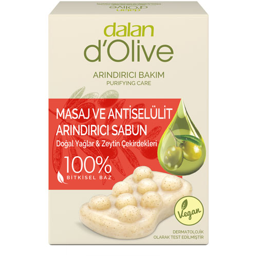 DALAN D`OLIVE Мыло массажное натуральное антицеллюлитное 150 гр