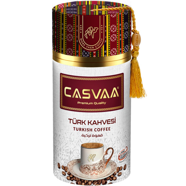 CASVAA Кофе арабика молотый по Турецкий (средняя обжарка) 250 гр, подарочная уп.