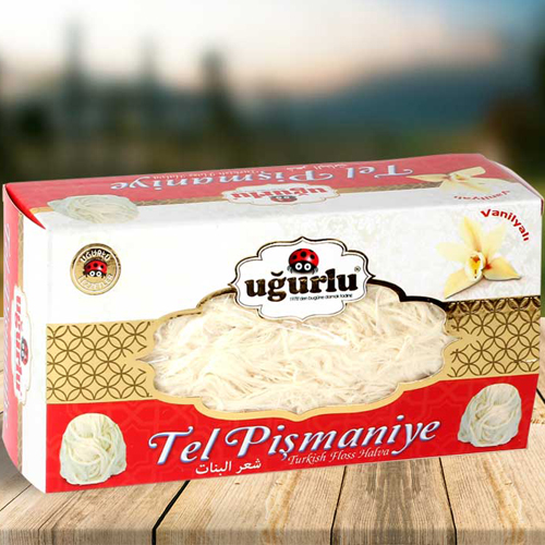 UGURLU Пишмание проводка 220 гр, картон. упак., с ванилью (TEL PISMANIYE VANILYALI KARTON KUTU 1/16)