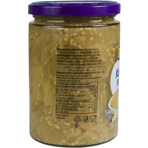 BURCU Печеные баклажаны на гриле 540 гр (KOZLENMIS PATLICAN 1/12)
