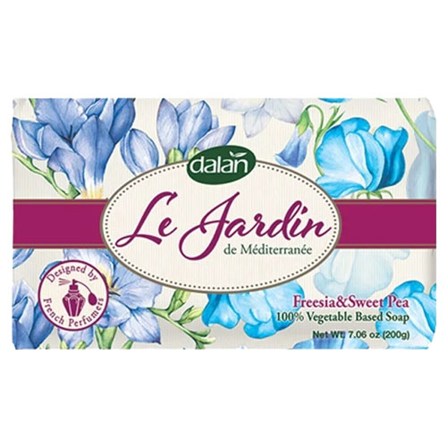 DALAN LE JARDIN Мыло парфюмированное с ароматом Фрезии и душистого горошка 200 гр