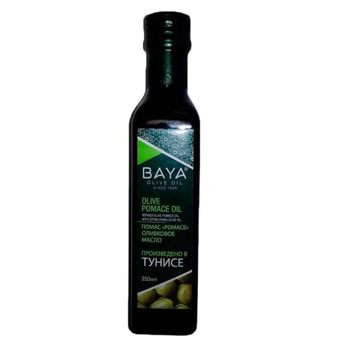 BAYA POMACE Оливковое масло для жарки 250 мл, стекло, ТУНИС (KIZARTMALIK ZEYTIN YAGI TUNUS 1/12)
