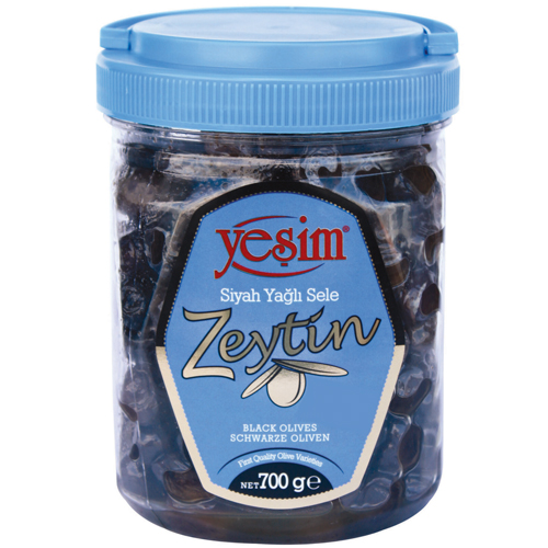 YESIM Вяленые маслины, классические, сочные 700 гр, калибровка M/S (231-290 шт/кг)