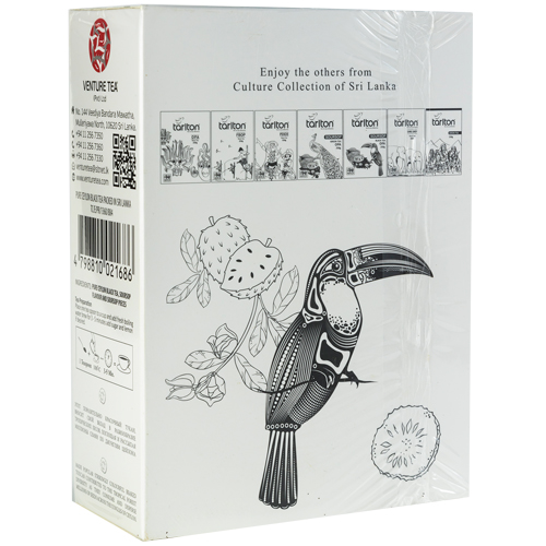 TARLTON черный чай 250 гр OПA с саусепом (SOURSOP BLACK TEA OPA)