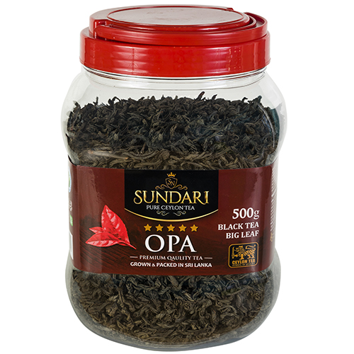 SUNDARI черный чай 500 гр OPA пластиковая банка