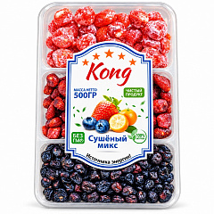 KONG Микс 500 г 3в1: Кумиват, клубника, черника