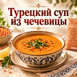 Турецкий суп из красной чечевицы: рецепт...