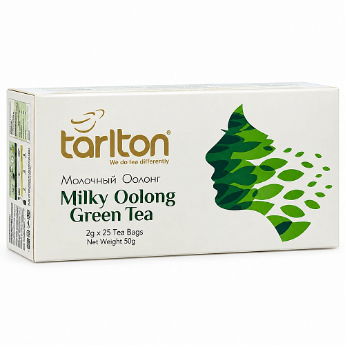TARLTON 25 пакетиков. Зелёный чай "Молочный Улун" Цейлонский