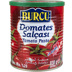 BURCU Томатная паста 830 гр (DOMATES SALCASI TENEKE 1/12)