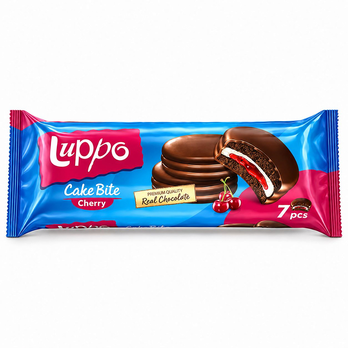 LUPPO Сэндвич кекс с маршмеллоу "Вишня" 182 г