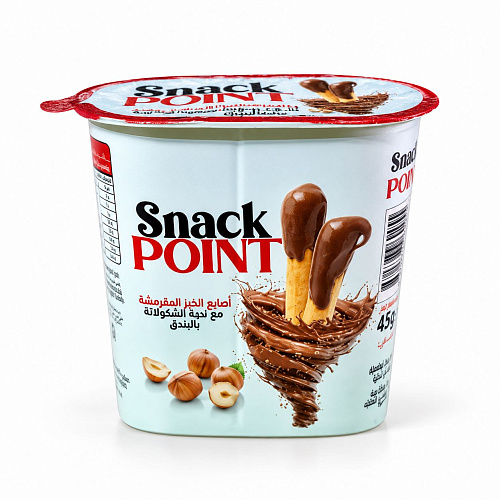 KSF SNACK POINT 45 г Ореховая паста с какао и хлебными палочками