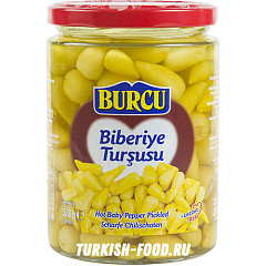 BURCU Маринованные острые перцы "Биберие туршу" 530 гр (BIBERIYE TURSUSU 1/12)