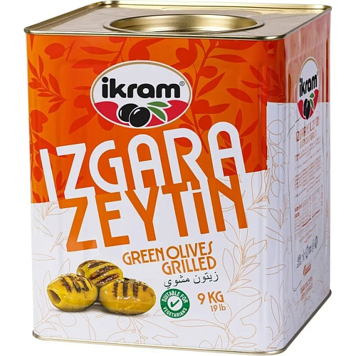 IKRAM Оливки на гриле 10 кг банка калибровка 140-160 4XL