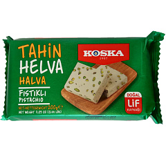 Кунжутная халва 200 гр с фисташками KOSKA