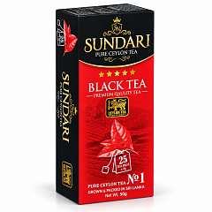 SUNDARI 25 пакетиков. Чёрный чай