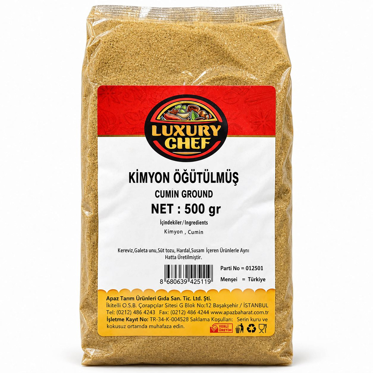 LUXURY CHEF Тмин молотый (кимьён) 500 г