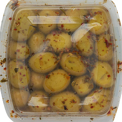 AGAOGLU Оливки колотые в соусе 170 гр калибровка 3XL (161-180 шт/кг), вакуумная упаковка