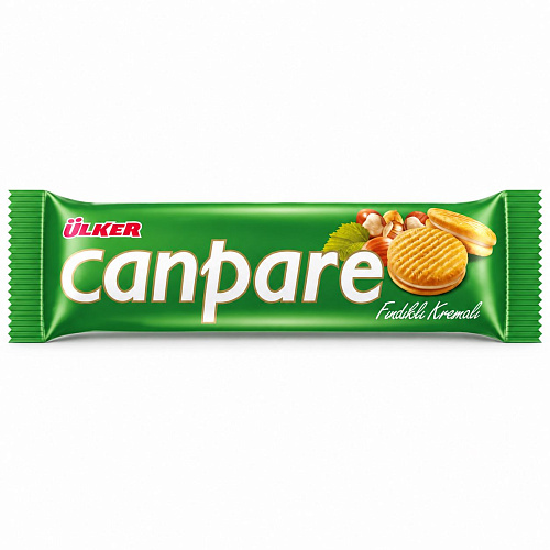 ULKER CANPARE Печенье с фундучным кремом 81 г