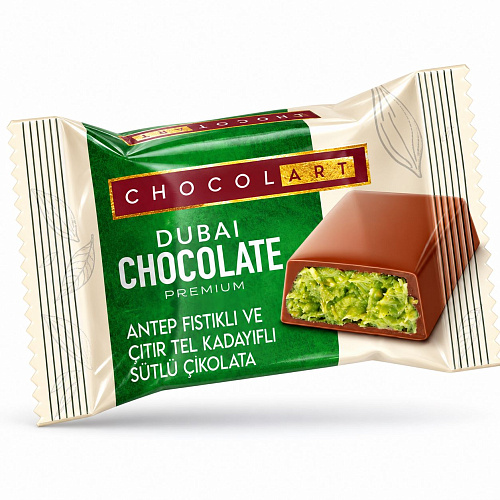 CHOCOLART Дубайский шоколад с фисташкой 16 г