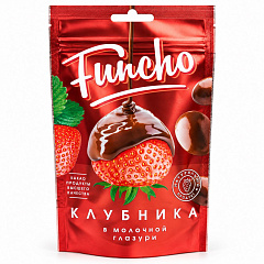 FUNCHO 100 г Клубника в молочной кондитерской глазури