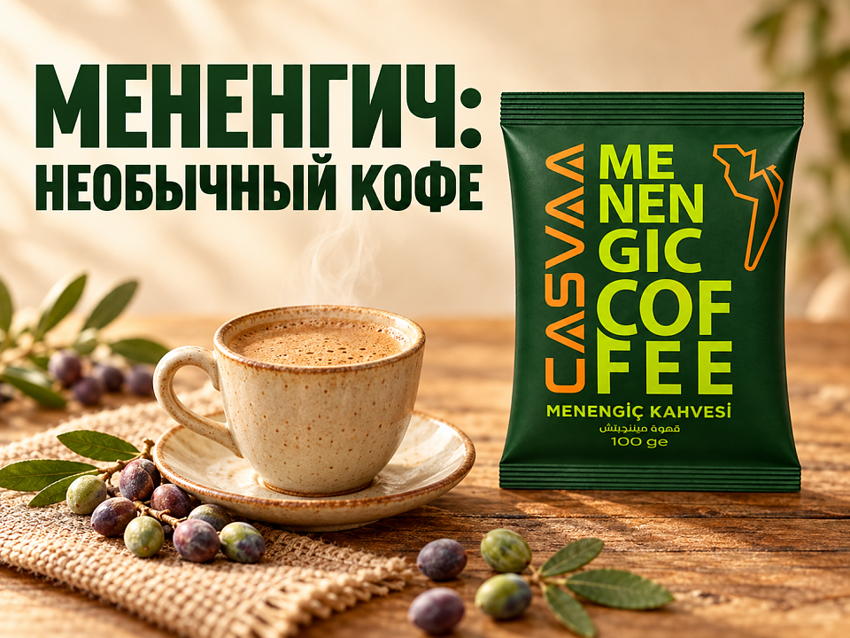 Кофе мененгич: что это такое и как приготовить дома Кофе мененгич CASVAA с чашкой готового напитка
