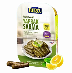 BURCU Япрак сарма в Оливковом масле 200 гр, ламистер (ZEYTIN YAGLI YAPRAK SARMA 1/8)