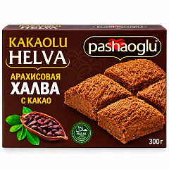 PASHAOGLU Халва арахисовая 300 г с какао