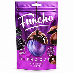 FUNCHO 100 г Чернослив в темной кондитерской глазури