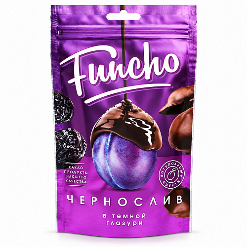 FUNCHO 100 г Чернослив в темной кондитерской глазури