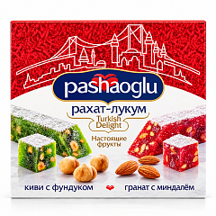 PASHAOGLU Рахат-лукум 300 г киви фундук, гранат миндаль