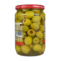 AGAOGLU OLIVE PARK 720 гр Оливки фаршированные с перцем, калибровка 3XL (161-180 шт/кг), стекло (BIBERLI YESIL ZEYTIN CAM 1/6)