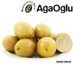 AGAOGLU Оливки коктейльные калибровка 6/7XL (101-120 шт/кг) 500 гр расфасовка (Гигант 101-120 шт/кг)