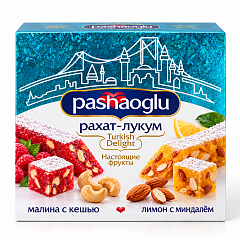 PASHAOGLU Рахат-лукум 300 г малина кешью, лимон миндаль