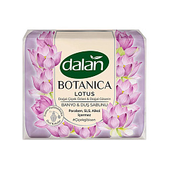 DALAN BOTANICA Мыло с цветочным ароматом "Лотоса", противовоспалительное, 600гр (4*150гр)