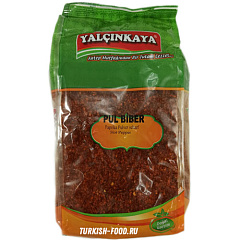 HALIS BIBER  1 кг YALCINKAYA, красный перец крупно-молотый масляный, острый