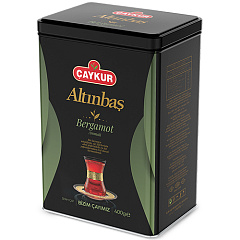 CAYKUR ALTINBAS 400 гр чёрный чай заварной с бергамотом жестяная банка