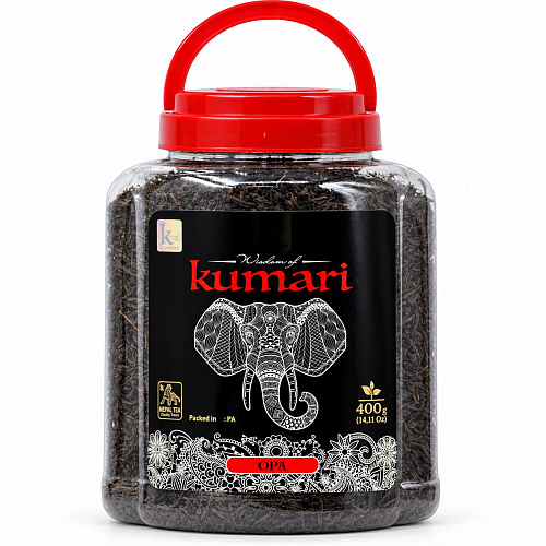 KUMARI Чёрный чай Непальский 400 г пластиковая банка OPA