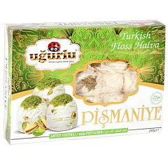 UGURLU Пишмание 240 гр с фисташками, картон. упак. (FISTIKLI KUTU PISMANIYE 1/24)