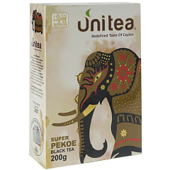 UNITEA черный чай 200 гр СУПЕР ПЕКОЕ (SUPER PEKOE BLACK TEA)