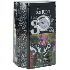 TARLTON 30 ж\б часы 200 гр черный чай "Бабочка" (BUTTERFLY PREMIUM QUALITY BLACK TEA)